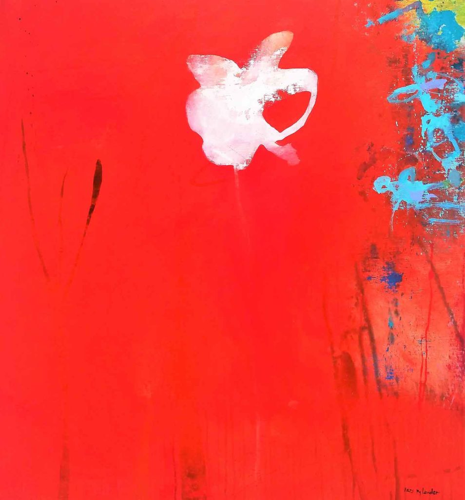 Lars Rylander: uten tittel. Acryl på lerret. 100x100cm