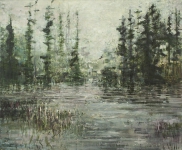 Skog og stort tjern 140x170 2013