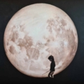 Sepia Moon hunter 02 Olje på lerret. 100 x 150 cm. kr. 48 000,-